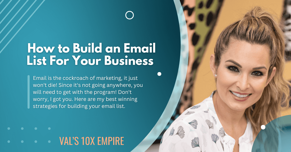 valerie teaches How to Build an Email List